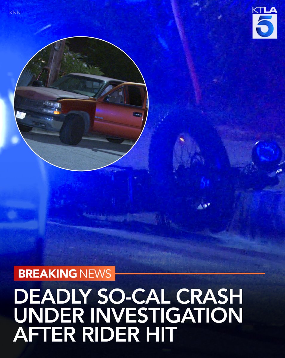 Police are investigating a deadly crash involving a bike rider who was struck by a pickup truck in Los Angeles County's San Gabriel Valley