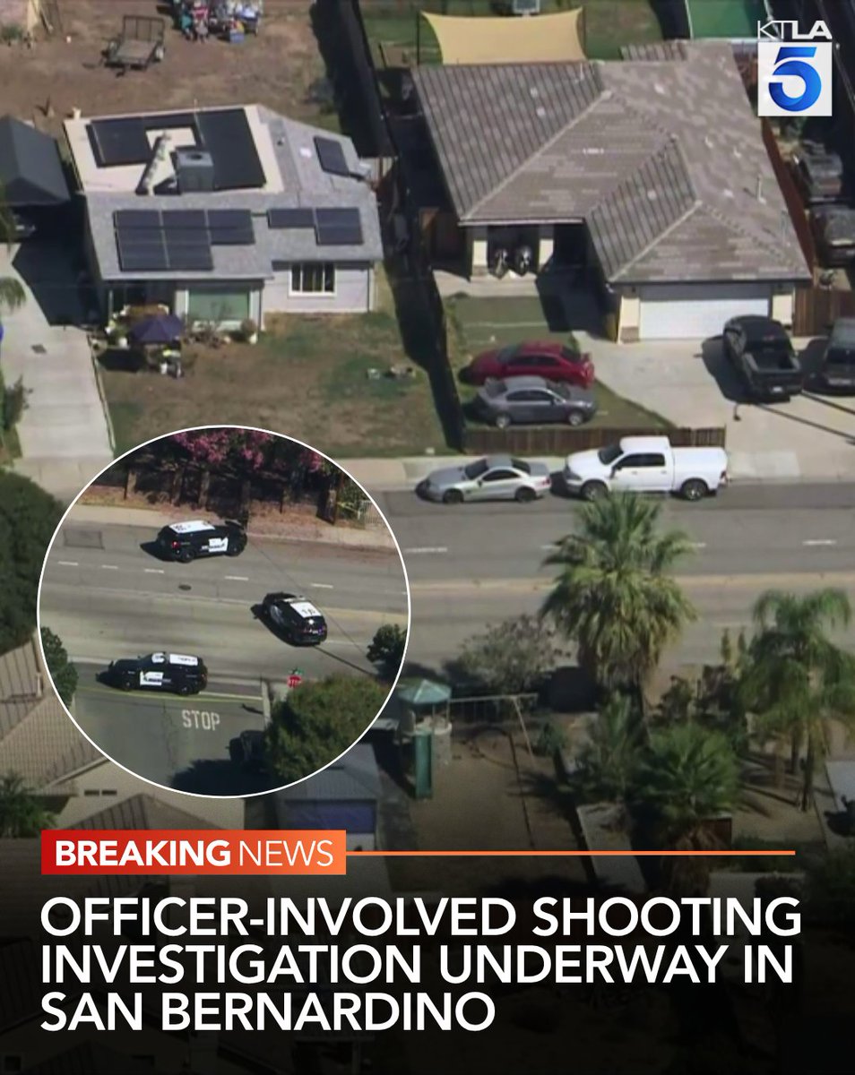 San Bernardino police are investigating an officer-involved shooting that occurred while officers were responding to a domestic violence call and possible shots that were heard in a neighborhood Wednesday morning