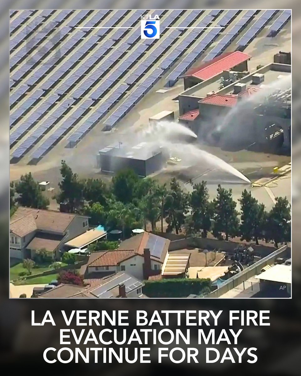 Hundreds of La Verne residents under evacuation orders Thursday may be out of their homes for several more days as crews work to stabilize two lithium-ion battery storage systems damaged in a fire earlier this week that remain dangerously hot