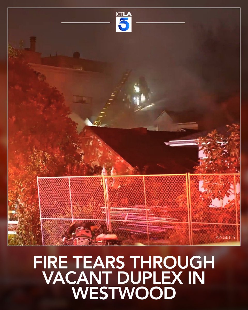 A fire tore through a vacant duplex in Westwood early Thursday morning, prompting an investigation into what sparked the blaze