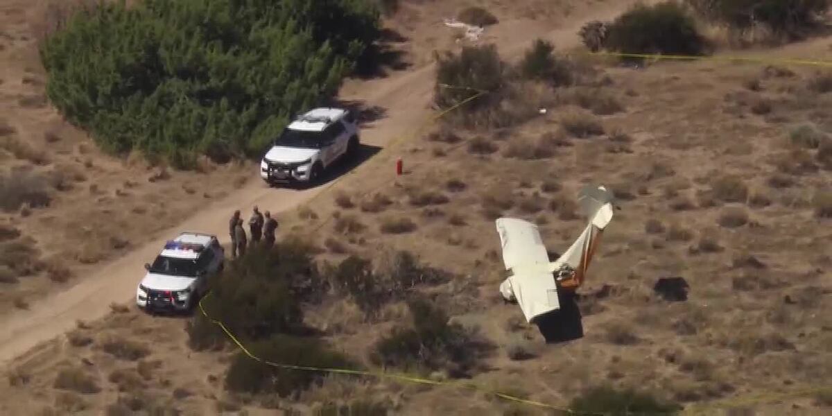 Two killed after plane crashes in rural area. Both bodies were found inside the aircraft