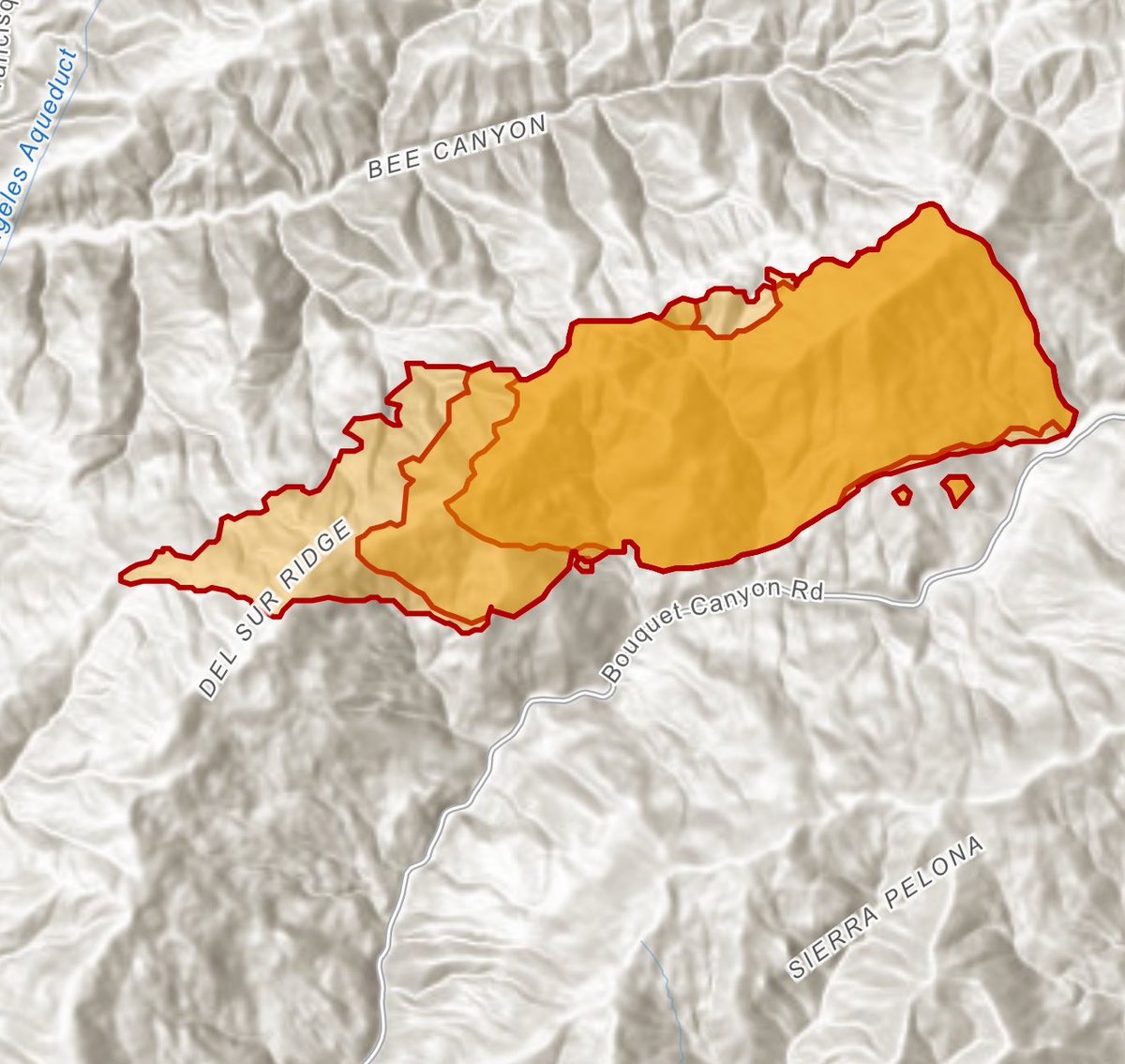 BouquetFire Aircraft Assisting Night Ops. Helco Copter 4PJ, ANF Copter 531. Helitankers 40, 47, 55. OES Intel 24 has Mapped the Fire at 1,048 acres with 30% Containment. 