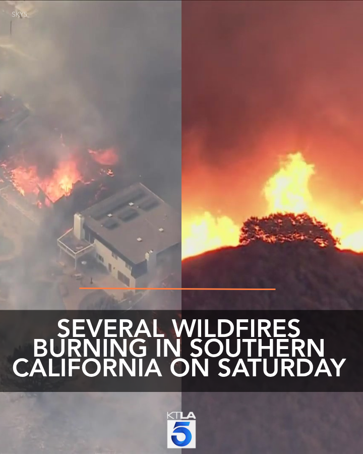 Firefighters are working to contain several wildfires that broke out this week in Southern California.